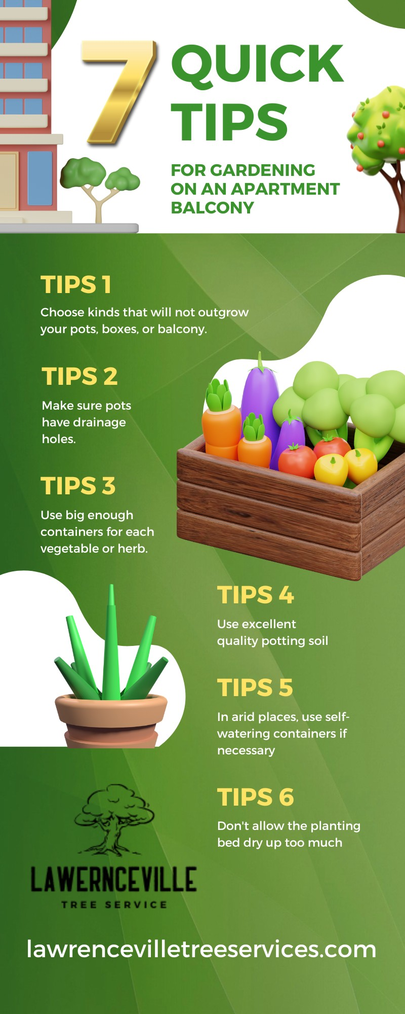 7 Quick Tips for Gardening on an Apartment Balcony [Infographic]